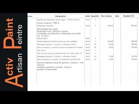 PRIX de la PEINTURE AU M² quel tarif pratiqué pour ton devis ACTIV PAINT PRO