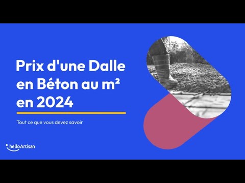 Prix d’une dalle béton au m² en 2024