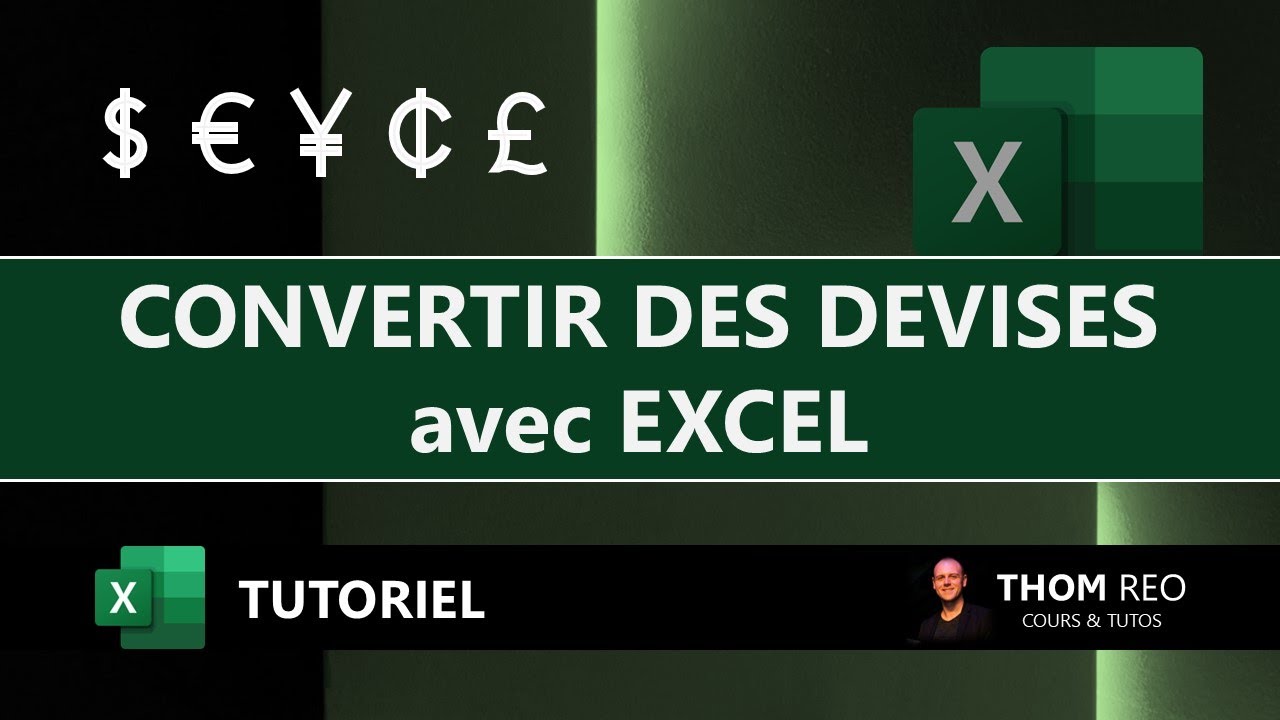 CONVERTIR des DEVISES avec EXCEL - Créez votre convertisseur de monnaie automatique (Tuto)